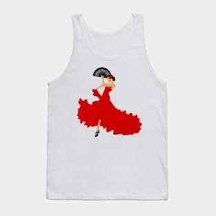 Minimalist Flamenco Dancer Tank Top